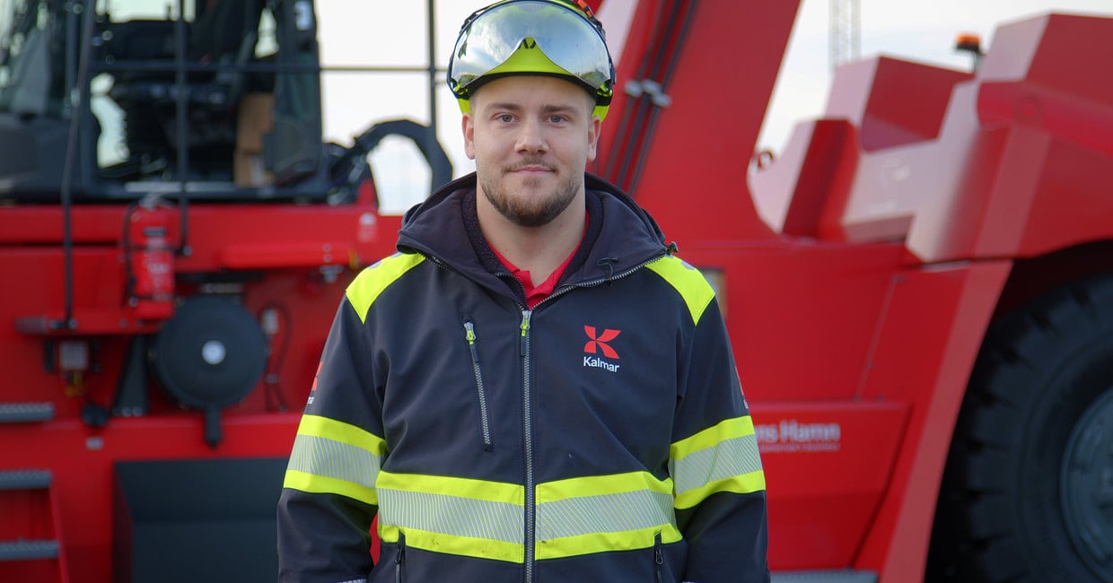 Kalmar Service Hero: Cesar Aagaard from Sweden