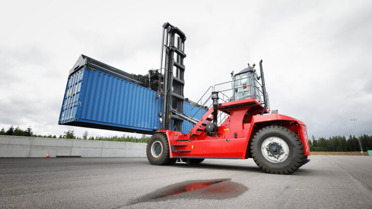 Loaded container handlers
