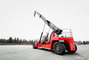 Kalmar super gloria reachstacker with lift hook Kalmar Super Gloria Reachstacker